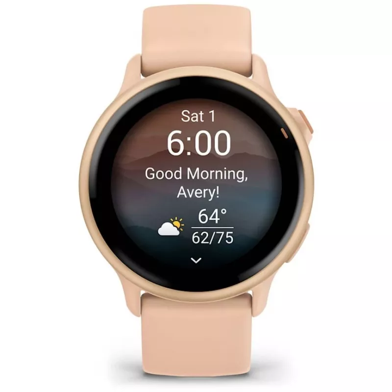 Garmin vívoactive 6 3,05 cm (1,2) AMOLED 42 mm Digital 390 x 390 píxeis Ecrã tátil rosa Wi-Fi GPS (satélite)