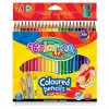 Lápis de cor triangulares Colorino Kids 24 cores (com afia)