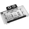 Bloco de água para placa gráfica Alphacool RTX 5080 Phoenix Transparente Prateado com backplate
