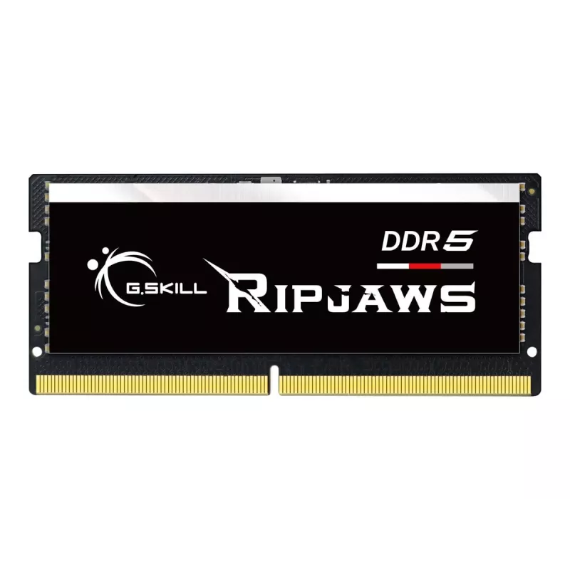 SO-DIMM 16 GB DDR5-5600, memória preta, F5-5600S4645A16GX1-RS, Ripjaws, INTEL XMP