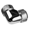 Alphacool Eiszapfen 17410 conector de compressão HardTube de 13 mm, união em L de 90° para tubos de acrílico e latão, cromado