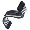 Cabo de extensão ATX SILVERSTONE SST-PP07E-MBBW 30 cm preto/branco