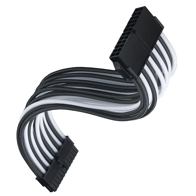 Cabo de extensão ATX SILVERSTONE SST-PP07E-MBBW 30 cm preto/branco