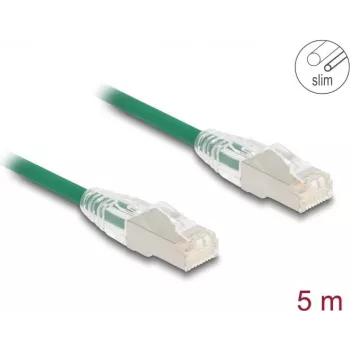 Cabo de rede DeLOCK RJ45 Cat.6A macho para macho 5 m verde