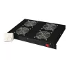Digitus DN-19 FAN-4-HO-SW unidade de ventilação de teto de 19 polegadas, 4 ventoinhas, termóstato, preto
