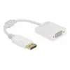 Adaptador DisplayPort 1.2 ficha para conetor fêmea VGA DeLOCK 61007