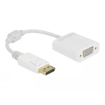 Adaptador DisplayPort 1.2 ficha para conetor fêmea VGA DeLOCK 61007