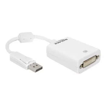 Adaptador de cabo de vídeo DeLOCK 61765 DisplayPort para DVI-I 0,125 m