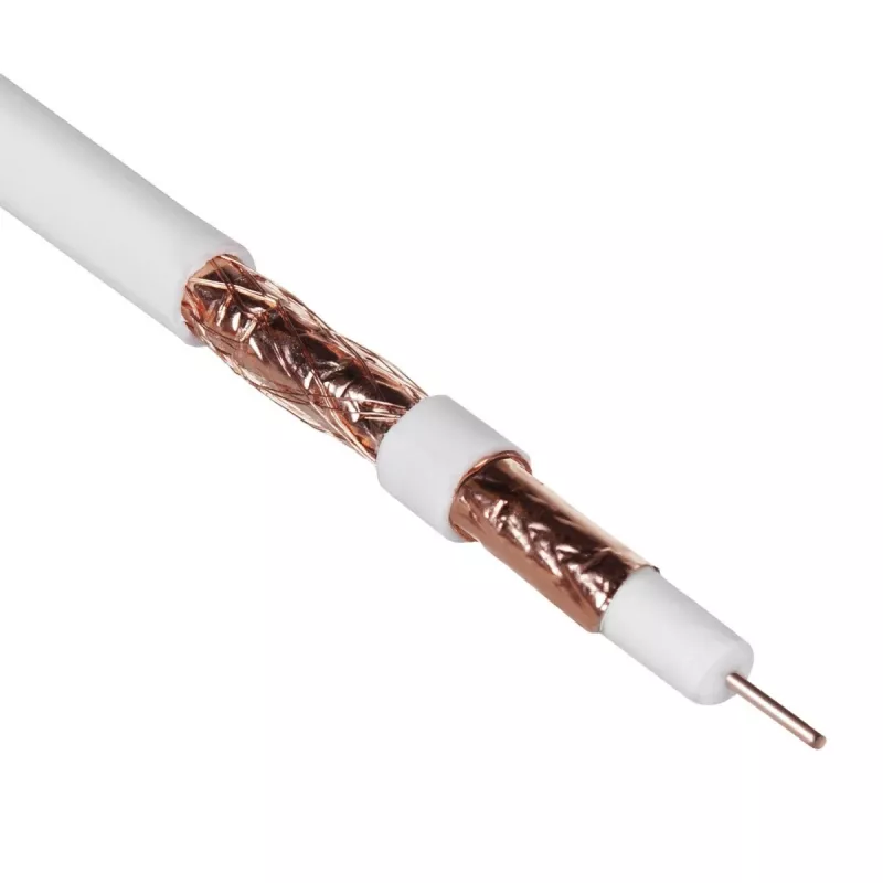 Cabo coaxial Maclean MCTV-471 RG-6/U 50 m branco