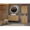 Top E Shop NEL 1K DK ART KPL armário de arrumação para casa de banho, carvalho