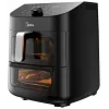 Fritadeira de ar quente Midea MAD1100DADK, 1850 W, capacidade dupla 4,4/6,4 L