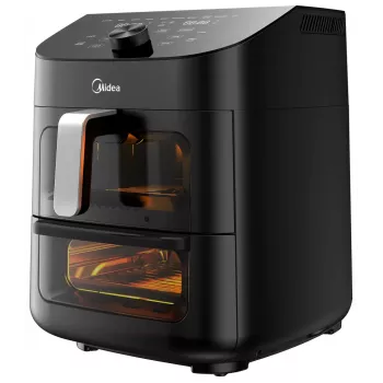 Fritadeira de ar quente Midea MAD1100DADK, 1850 W, capacidade dupla 4,4/6,4 L