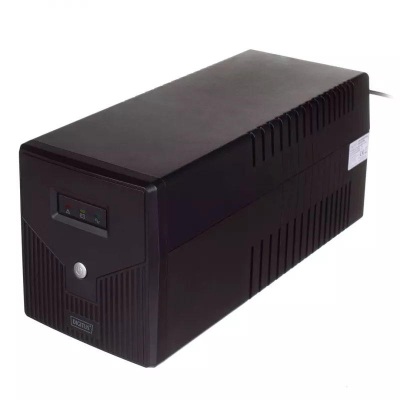 Digitus DN-170065 UPS Line-Interactive, 1000VA / 600W, 4x Schuko, 2x 12V/7Ah