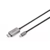 DIGITUS - Cabo adaptador - Mini DisplayPort (macho) para HDMI (macho) - 1,0 m - Suporte de 8K 60 Hz - Preto (DB-340109-010-S)
