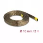 Manga trançada DeLOCK em fibra de basalto 2 m x 10 mm castanho