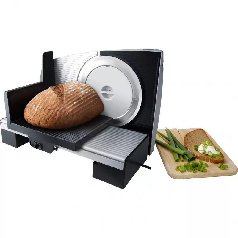 Steba AS 200 - Máquina de cortar fiambre - 110 W - prateado/preto