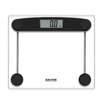 Balança de casa de banho Salter 9208 BK3R balança compacta de vidro eletrónica
