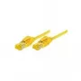 Tecline Premium - cabo de rede - RJ-45 (macho) para RJ-45 (macho) - 50 cm - SFTP, PiMF - cabo Cat.7 (cabo) / CAT 6a (portas) - blindado, sem halogéneos, proteção da patilha - amarelo (70700Y)