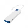 Hub USB-C Hyper HyperDrive Flex 4 portas, branco/azul | HD5201BUGL