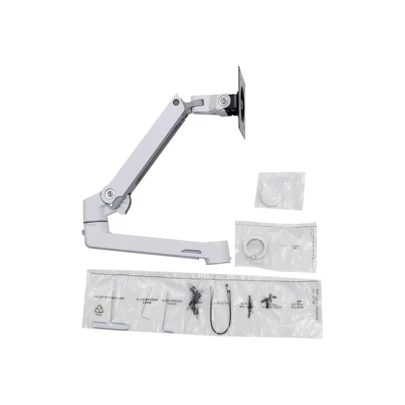 Ergotron LX Extension and Collar Kit - componente de fixação (braço articulado, elementos de instalação, tampa, anel de fixação da haste)