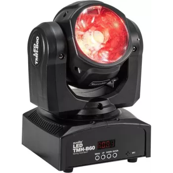 Moving-Head-Beam EUROLITE TMH-B60 60W LED - equipamento profissional de iluminação de palco, feixe LED branco de 60W