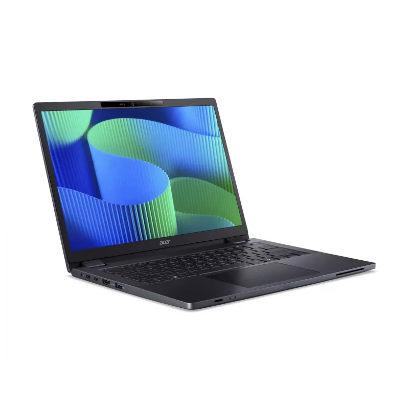Acer | TravelMate TMP414-53-G2-TCO-585Q | Azul ardósia | 14 polegadas | WUXGA | 1920 x 1200 píxeis | Intel Core 5 | 120U | 16 GB | DDR5 | Unidade de estado sólido 256 GB | Intel Iris Xe