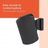 Suporte de parede Vogels | Suporte de parede para coluna para Sonos Era 100 | Inclinável, rotativo | Capacidade máxima 7 kg | Preto