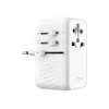 Fixed | Adaptador de viagem Voyager 85W para UE, Reino Unido e EUA/AUS, com 4xUSB-C e 1xUSB saída | Adaptador