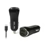 Carregador de automóvel 2xUSB + USB-C 2,1A preto