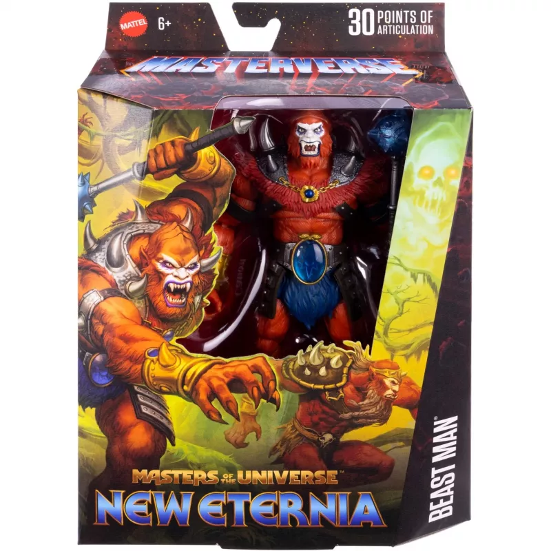 Figura de ação MATTEL Masterverse Core Beast Man JBP80 – figura articulada colecionável