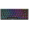 Teclado gaming mecânico Sharkoon Skiller SGK50S3 PBT preto amarelo RGB