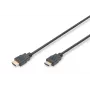 Cabo de ligação HDMI High Speed Assmann, Type-A M/M, 5,0 m, com Ethernet, anteriormente HDMI 1.4, UL, preto, dourado (AK-330114-050-S)