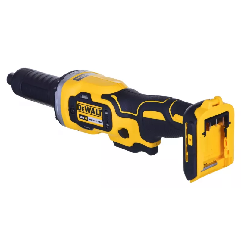 Rebarbadora reta DeWALT DCG426N-XJ, 18V bateria, 5000–25000 U/min, pinça Ø até 6 mm, 760 W potência de saída, 1,19 kg