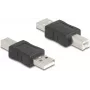 Adaptador de cabo DeLOCK 67198 USB Type-A USB Type-B preto