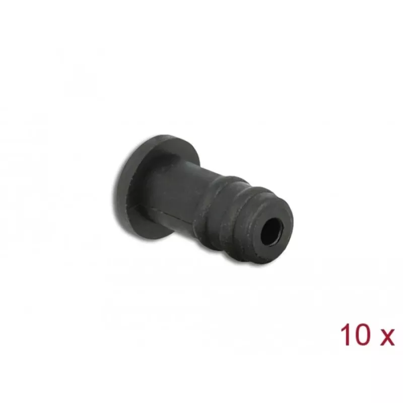 Tampa antipoeira DeLOCK 60251 para conector fêmea jack 3,5 mm 10 unid. preto