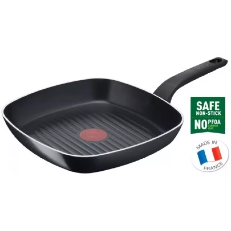 Frigideira Tefal Simply Clean B5674053, frigideira grelhador quadrada