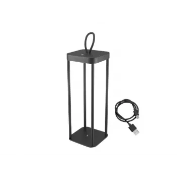 Lanterna recarregável Beper P207ILI100 — preta, iluminação LED portátil