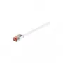 Cabo de rede plano CAT 6 Wentronic Goobay, U/FTP, branco, 7,5 m - material de cobre (94920)