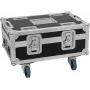 Flightcase Roadinger BAS-1 para 8× SILENT PAR 6 QCL — mala de transporte