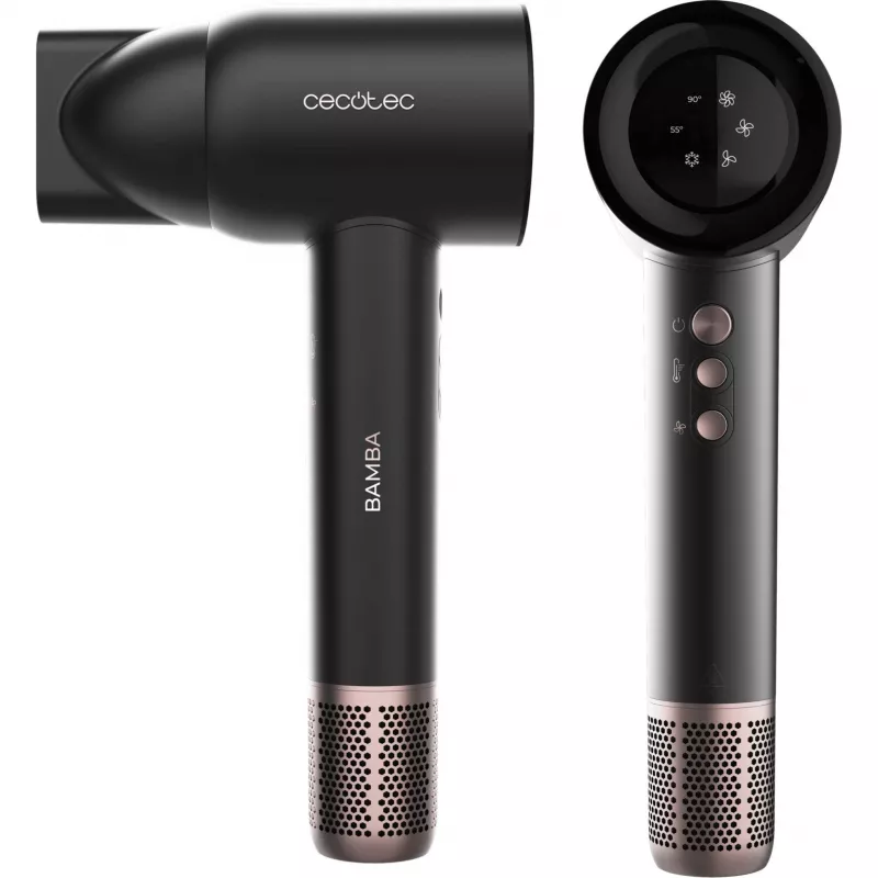 Secador de cabelo Cecotec Bamba IoniCare RockStar Nano IonTech 1600 W, preto