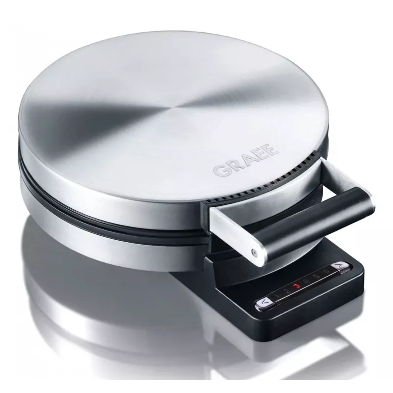Graef WA 80 máquina de waffles, 900 W, prateada