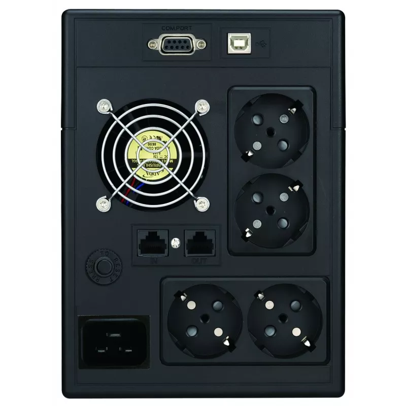 PowerWalker VI 3000 SCL FR UPS line-interactive, 3000 VA / 1800 W, 4 tomadas tipo E, LCD, USB
