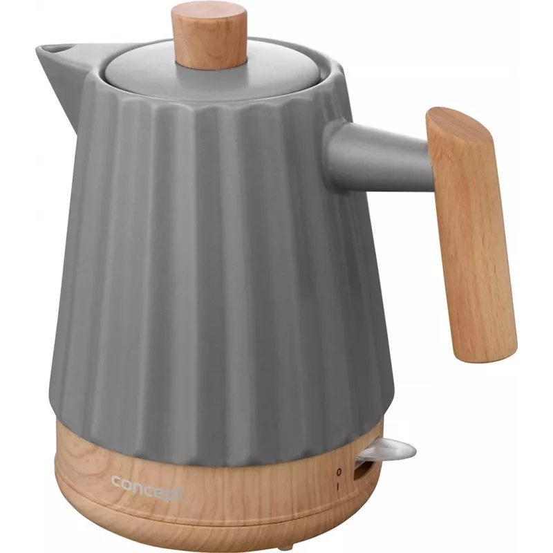 Chaleira elétrica de cerâmica Concept RK0092 1,5 l cinzento-escuro
