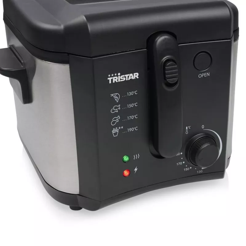 Fritadeira Tristar | FR-6878 | Potência 1600 W | Capacidade 2,5 L | preto