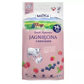 BALTICA Aromas Regionais Raças Pequenas Cordeiro com Coelho - Alimento Seco para Cães - 3 kg