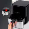 Clatronic FR 3782 H, Fritadeira de ar quente, 5 l, 80 °C, 200 °C, imagem única, Preta, Aço inoxidável
