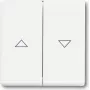 Interruptor de luz Busch-Jaeger 1751-0-3022, caixa de plástico, branco, controlo por teclas, 63×63 mm