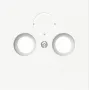 Tampa central BJ branco mate 1743-44M para tomada de antena 2/tripla 1 (2CKA001724A4433)