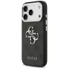 GUESS | Hardcase 4G | capa traseira | iPhone 17 Pro Max | Apple | pele ecológica/PC/plástico/TPU | preto