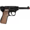 Revólver de polícia de brinquedo em metal Gonher 8 tiros, construção em metal, modelo 258441